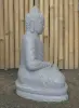  Product image 5 of the product “Seated Buddha made of Riverstone in Dhyana position - gesture of meditation, H.62 cm, natural. ”